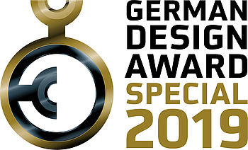 Logo enthält den Text 'German Design Award Special 2019'